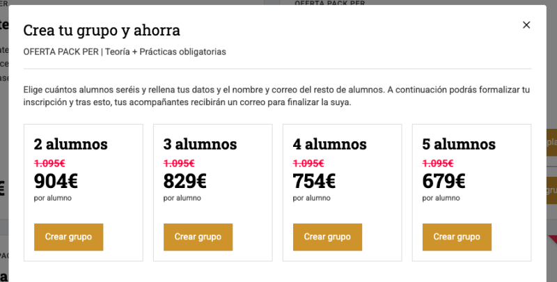 Selecciona tripulantes
